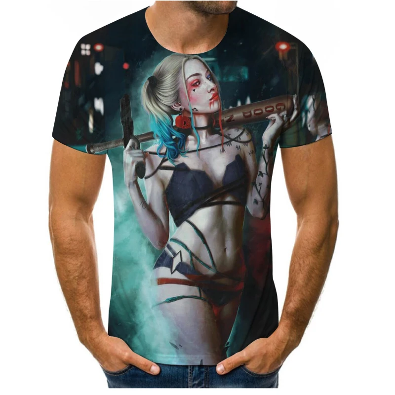 

Sailor Moon 3D Printing Shirt Men's T-shirt Summer New Women's T-shirt Round Neck Short Sleeve Personalized Customization