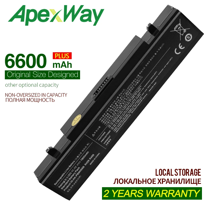 Аккумулятор ApexWay для ноутбука Samsung aa-pb9nc6b батарея AA-PB9NS6B R540 R519 R525 R429 NP-RF510 R467 X360 R428 Q430