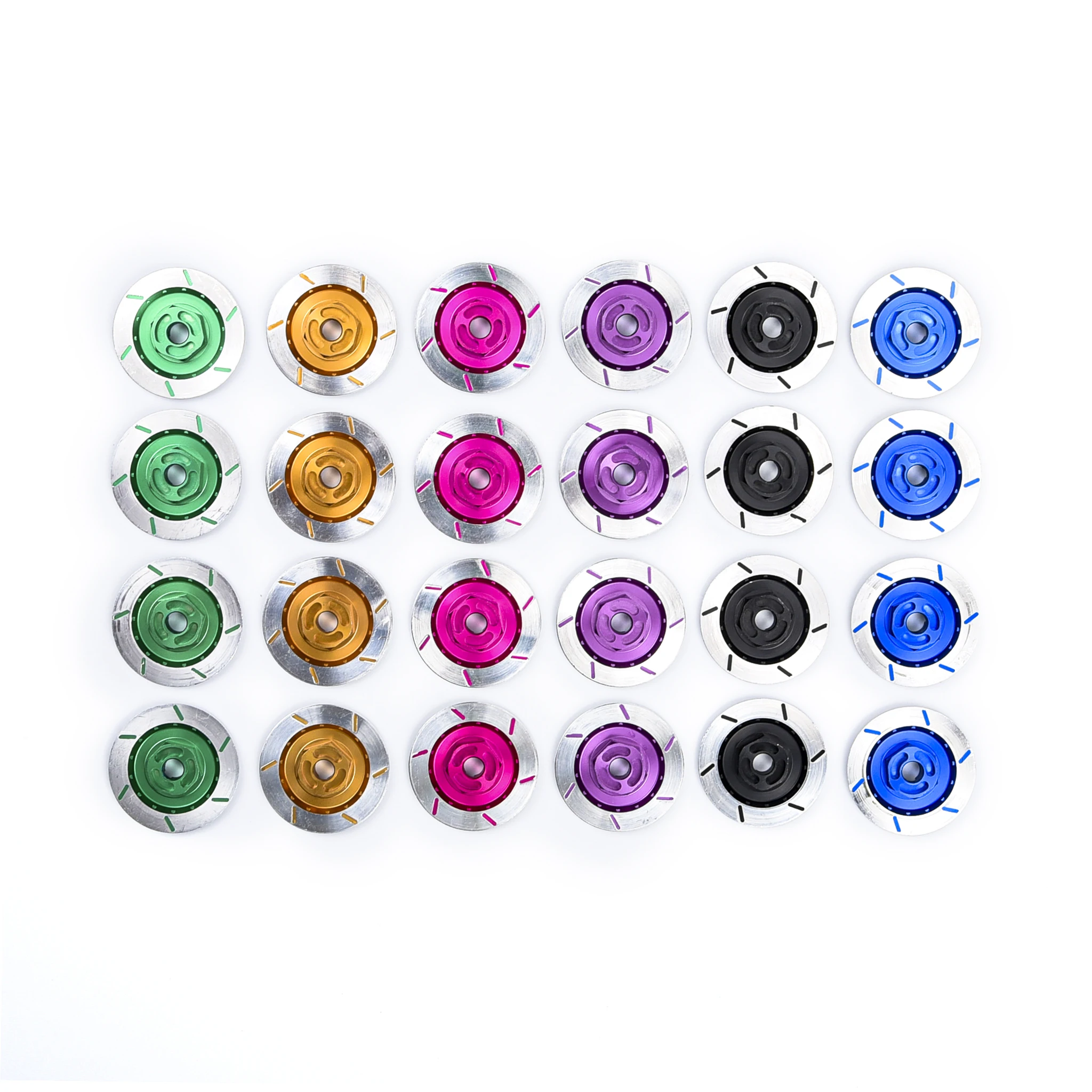 4 шт. алюминиевый сплав Тормозной диск колесный обод металлический шестигранный