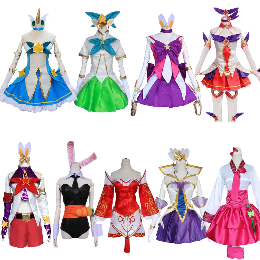 Косплей-костюмы Magic Girl Soraka Lux Звездный Хранитель Neeko Ahri девять хвостов женское