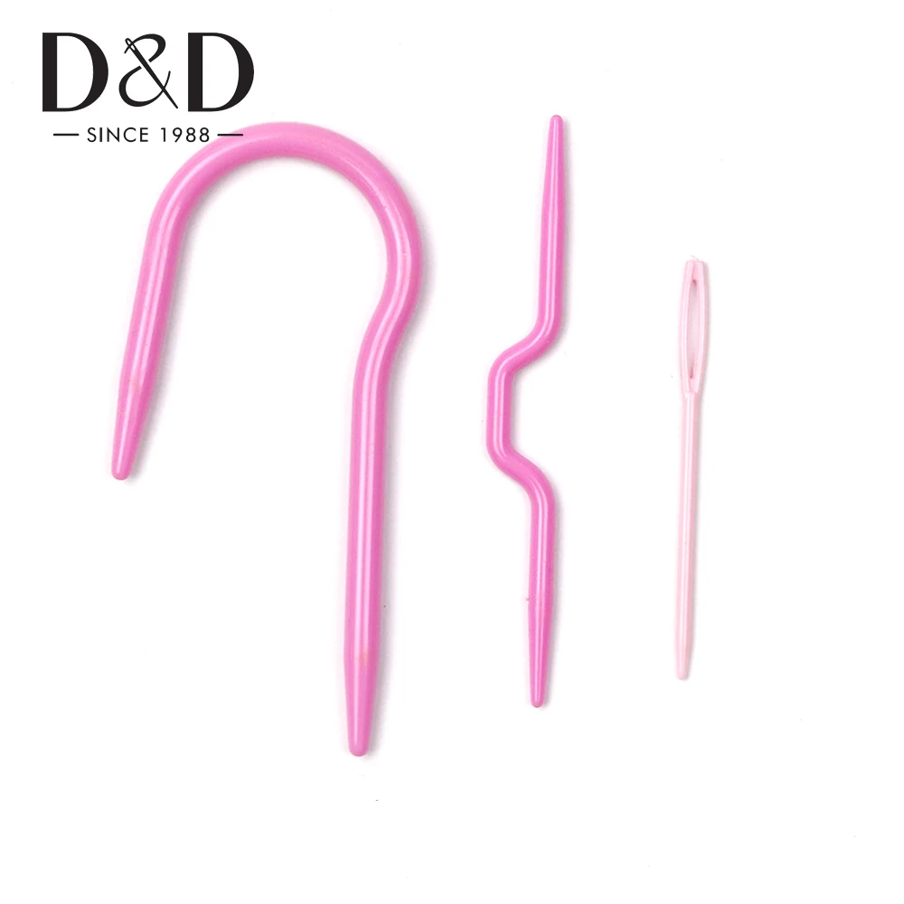 13pcs ABS Plastic Hand Knitting Needles Crochet Hook Set Ergonomic for Weave Craft Yarn Stitches DIY Crafts | Дом и сад