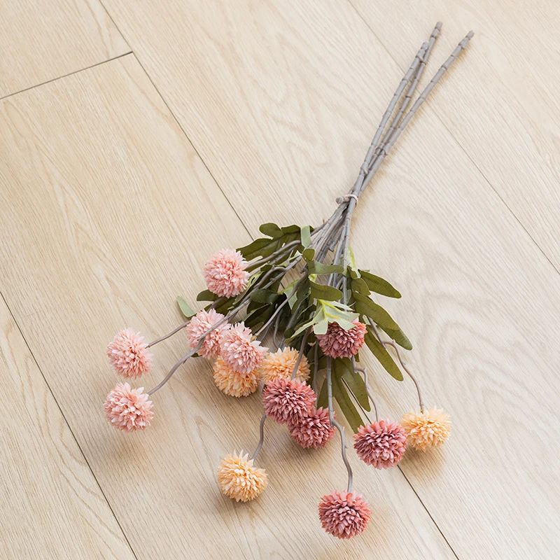 2pcs 50cm Artificial Dandelion Flowers High Quality Living Room Home Arrange Wedding Decor Bouquet for Table Wall Material Plant |