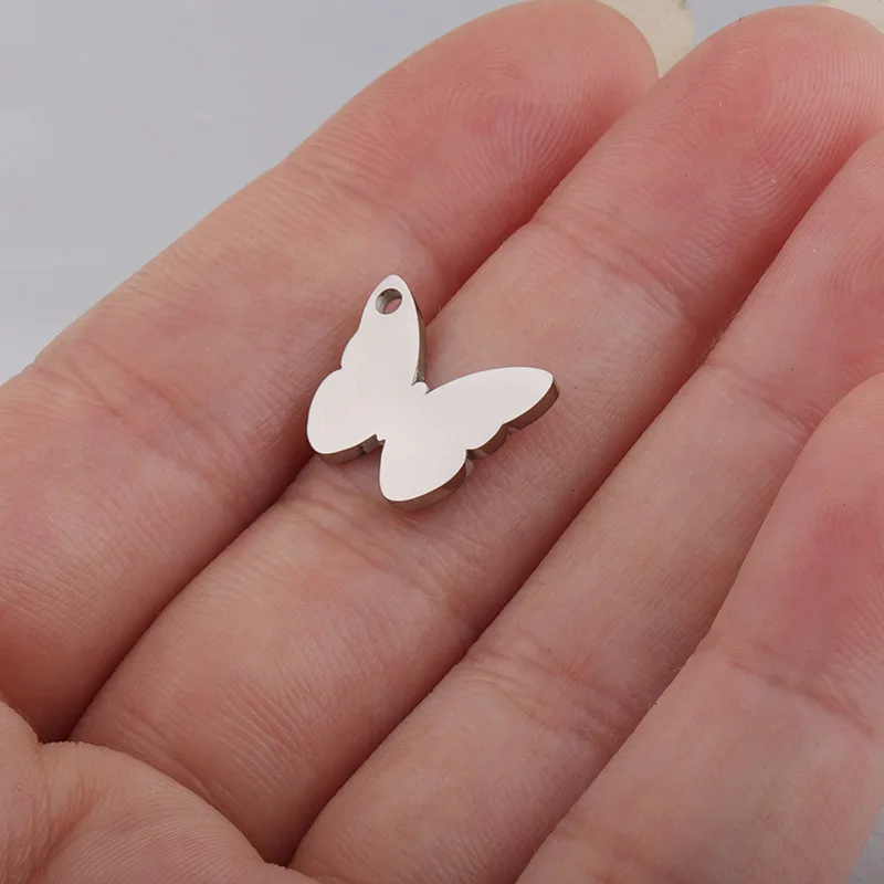 Очаровательная Мини-бабочка из нержавеющей стали 100% для изготовления ювелирных