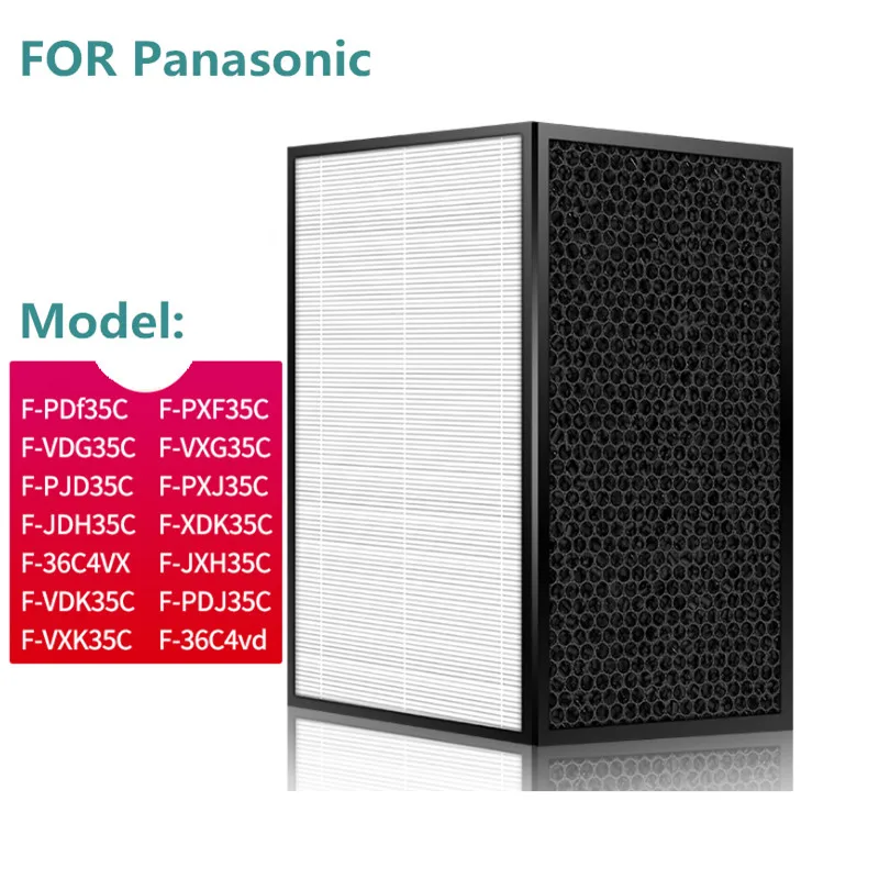 

Hepa Filter&Carbon Filter for Panasonic Air Purifier F-PXF35C F-VDG35C F-VXG35C F-PXJ35C CF-XDK35C Filter Set Accessories