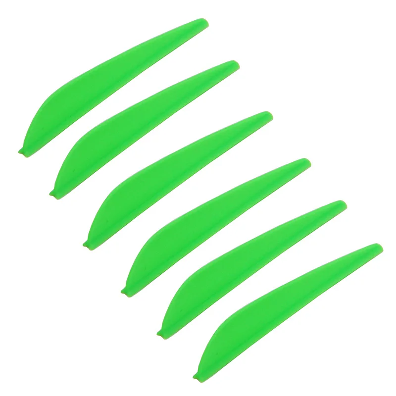 100 шт. 3-дюймовые резиновые зеленые стрелы из ТПУ лопасть Fletching Wing Для стрела