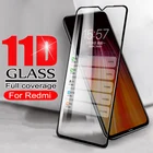 Защитное стекло 11D для Xiaomi Redmi 8, 8A, 9, 9A, 9C, 10X, K20, K30, Redmi Note 9S, 8, 8T, 9 Pro Max, закаленное