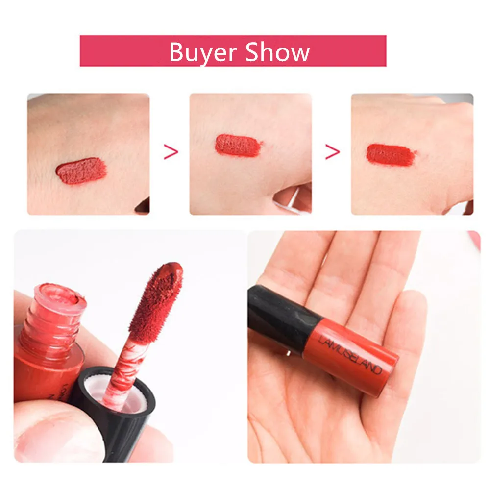 1/3 шт Водонепроницаемый Жидкий блеск для губ набор металлическая матовая губная