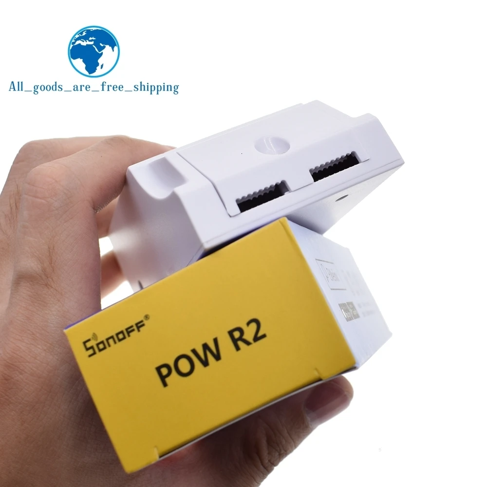 Sonoff Pow R2 15A 3500 Вт Wifi смарт-коммутатор Высокая точность энергопотребление измерительный монитор Потребление энергии тока работа с Alexa