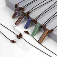 natural raw minerals lapis necklace jewelry amethysts white quartz tiger eye female male reiki healing lucky black necklace gift