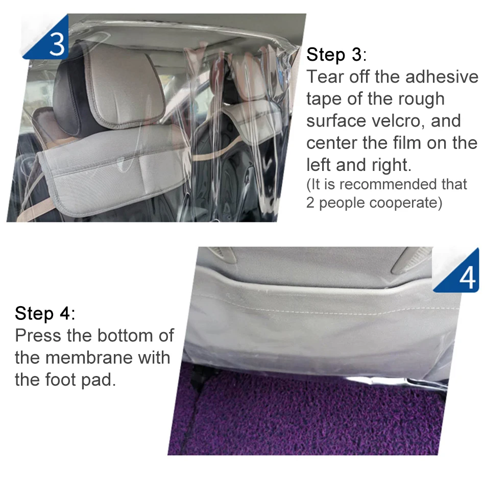 Противовирусная защита автомобиля разделительный экран такси защитная пленка