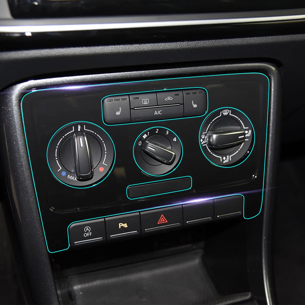 Антицарапина прозрачная пленка для салона автомобиля центральная консоль