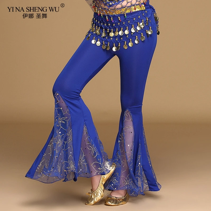 Детские брюки для танца живота из молочного шелка 3 вида цветов тренировочный