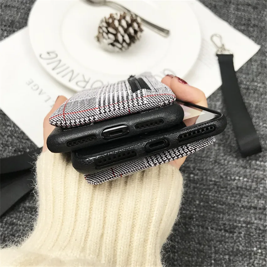 Кожаный чехол-бумажник для карт телефона с держателем iPhone 11 pro 6 8Plus XS чехлы