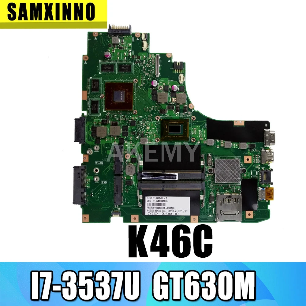 K46CB GT635M/GT740M для Asus K46CM K46CA K46C S46CB материнская плата ноутбука интегрированная GT630M с I7
