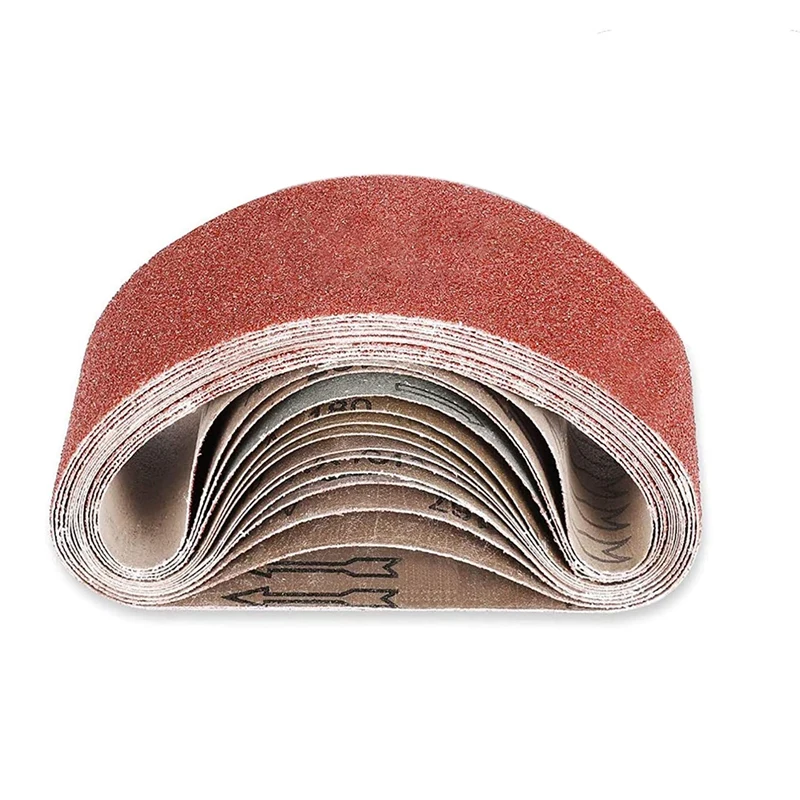 

26PCS 3 x 21-Inch Aluminum Oxide Sanding Belts 40/60/80/120/180/240 Assorted Grits Abrasive Belts for Belt Sander