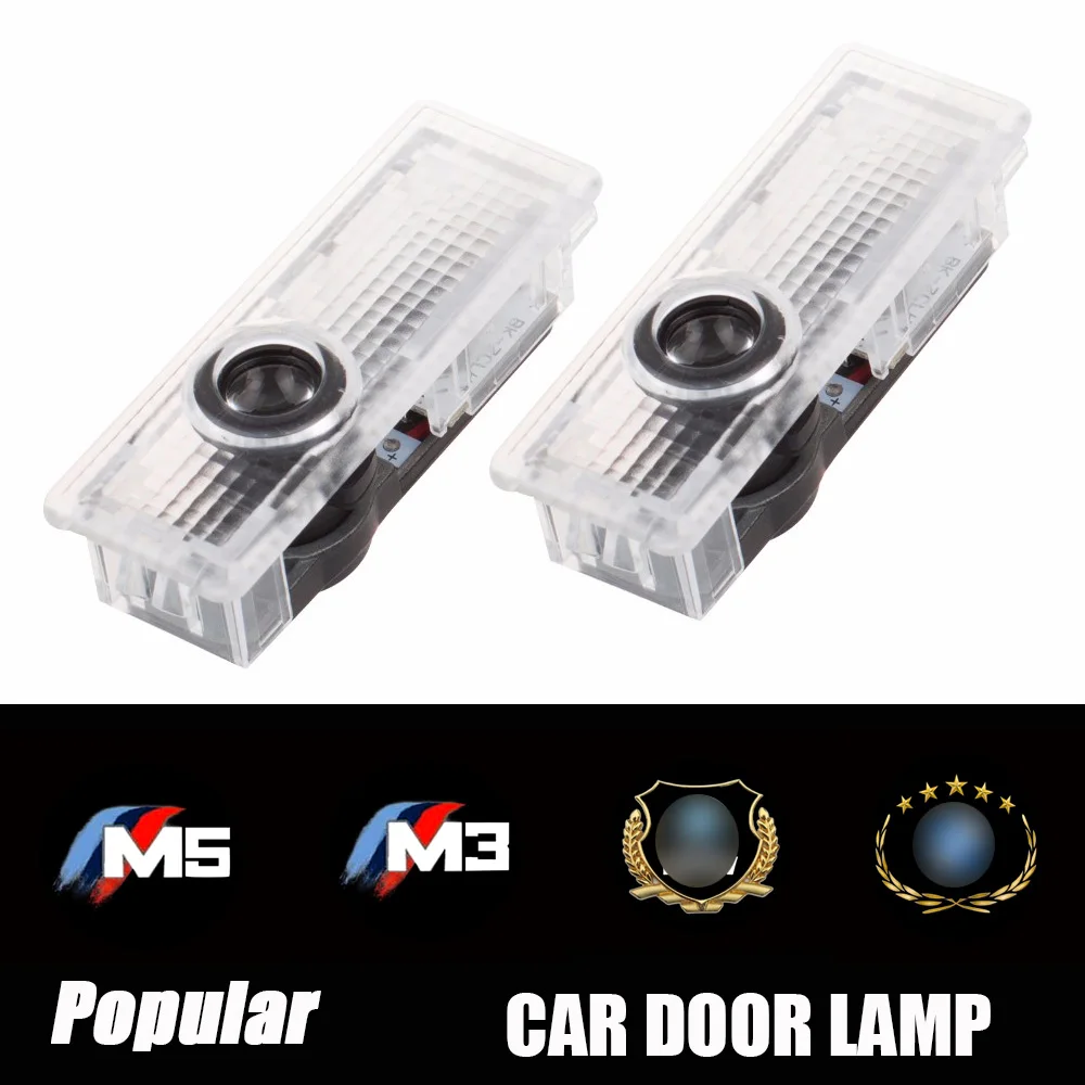 2 шт. светодиодные двери автомобиля любезно проектор логотип свет для BMWM E60 M5 E90 F30