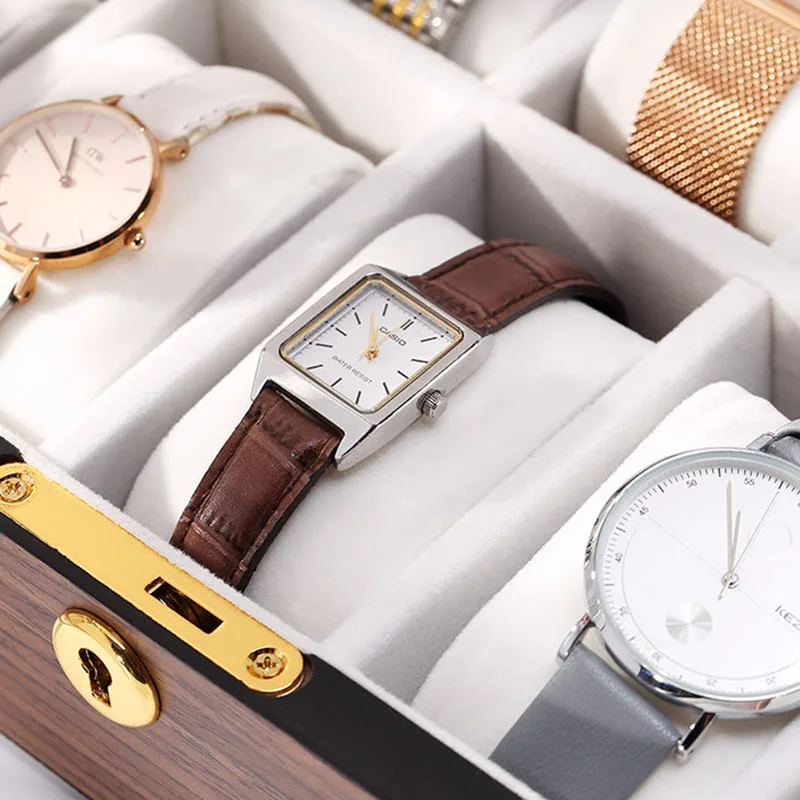 Multifunction Watch Storage Box Simplicity Solid Wood Wristwatch Organize Case Mechanical Watches High-End Display Packing Items