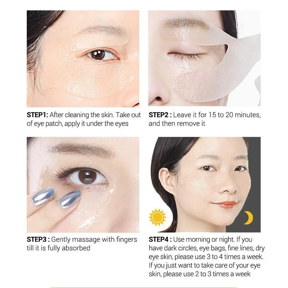 VC Eye Mask Acid Patches Reduces Dark Circles Bags Nourish Firming Skin Care Remove Under the Eyes | Красота и здоровье