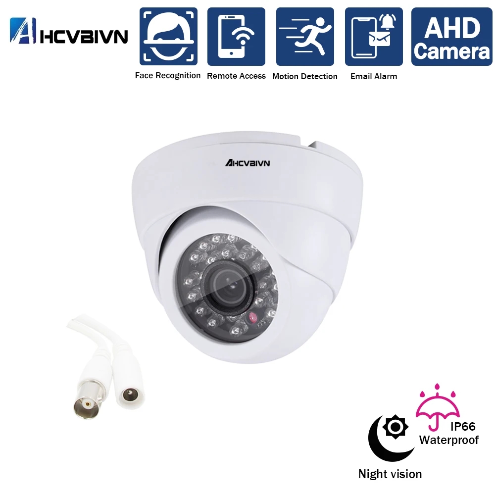 

Human Detection AHD Dome Camera 3.6mm Wide Angle CCTV Security 5mp Camera HD 5MP Night Vision In / Outdoor Camera IR Cut Filter