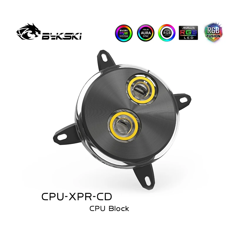 Водяной блок для ЦП Bykski используется INTEL LGA x99 2011 1150 1151 1155 1156 2066 RGB светильник