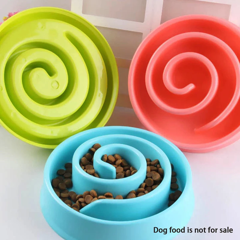 Новый стиль искусственная еда миски для щенков миска замедления еды кормушка