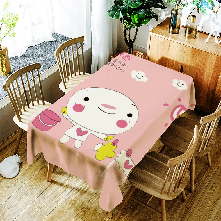 

PVC animal pattern printing washable tablecloth