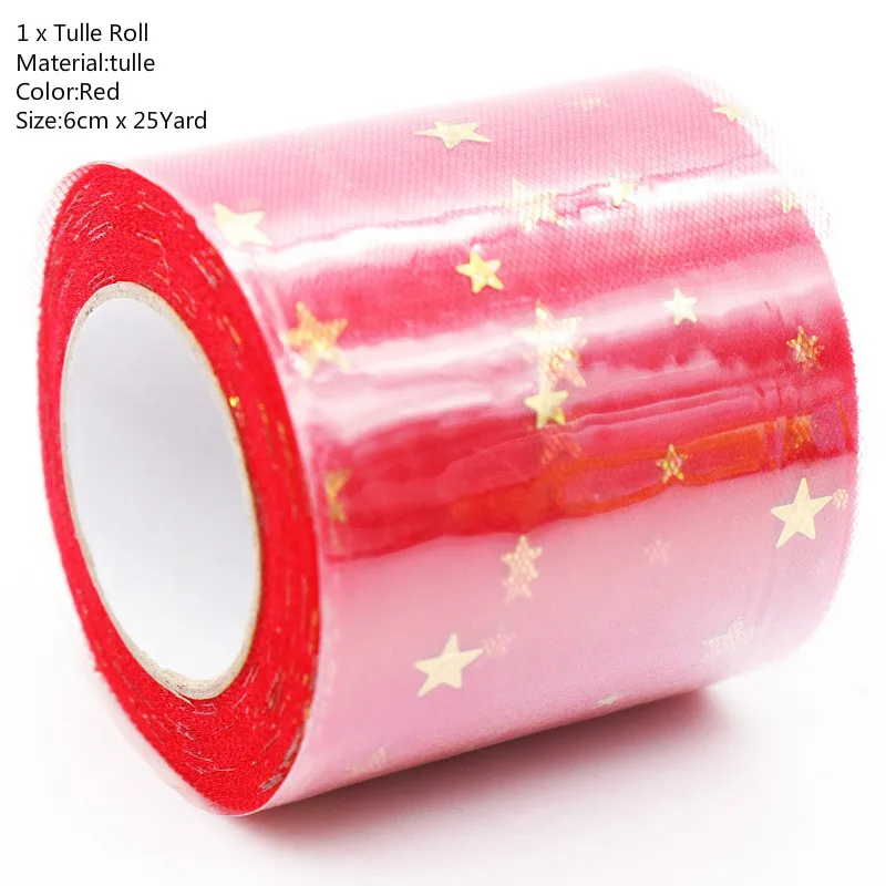 25Yard Red Фатиновая юбка-пачка в рулоне, 15 см, 100 ярдов, сделай сам подарочная упаковка для дня рождения, вечеринки, Рождества, свадьбы, для детей - Color: 25Yard Red