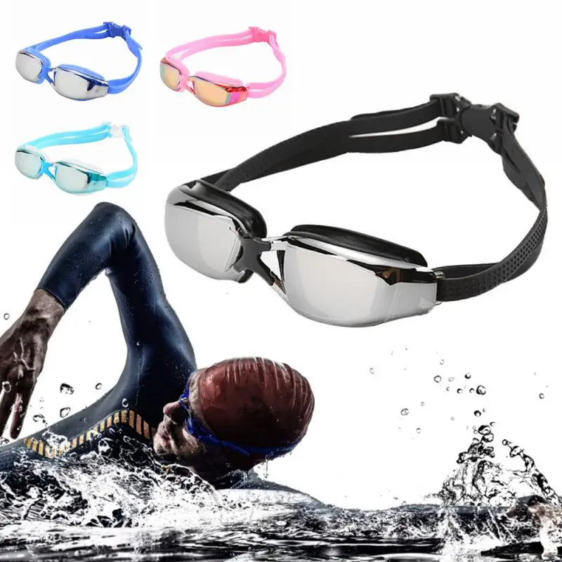 

Swimming Goggles Professional Diopter Adult Silicone Swim Cap Pool Glasses Anti Fog Men Women Optical Waterproof Swim Eyewear