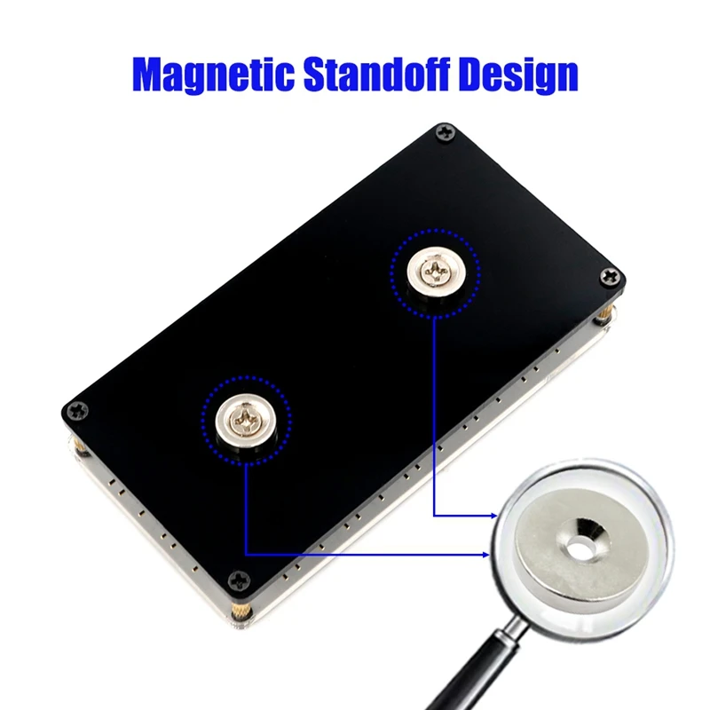 

12 Way 5V RGB LED Splitter Hub with PMMA Case and Magnetic Standoff for ASUS/MSI 5V 3Pin LED Controller Black