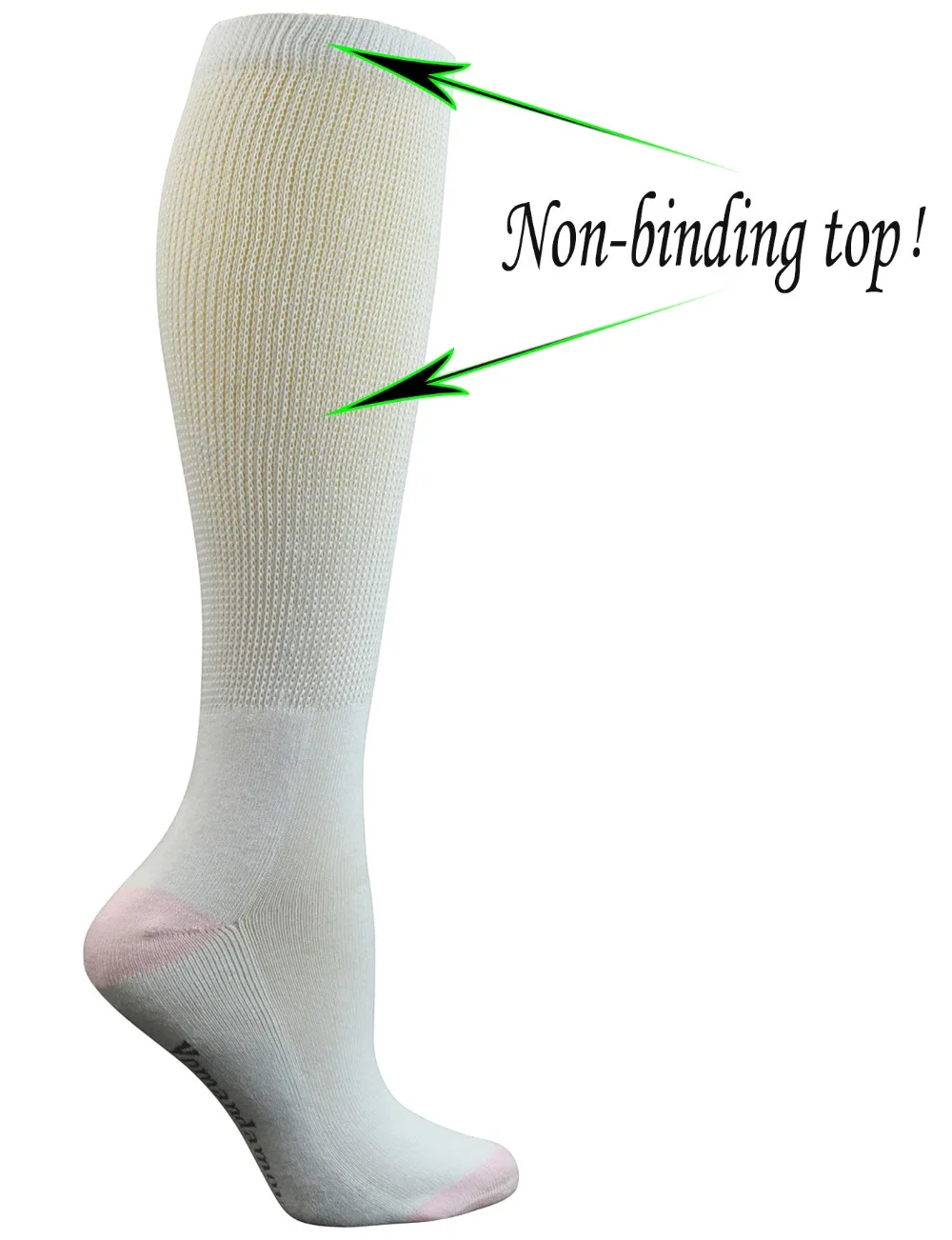 Women's Non-binding Cotton Knee-Hi Diabetic Socks Boot Socks with Cushion Sole and Seamless Toe,4 Pairs L Size