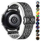 Ремешок Solo loop для Samsung watch 3Galaxy Active 2Gear S3amazfit, регулируемый эластичный нейлоновый браслет для наручных часов Huawei GT22EPro