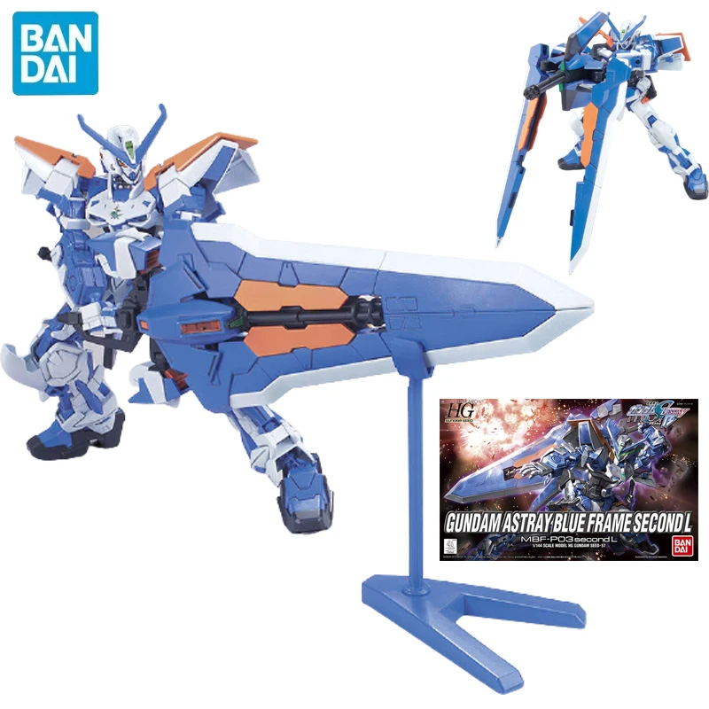 Bandai оригинальные Аниме Gundam потерянная Модель Фигурки Hg Seed 1/144 Diy сборка Astray Blue Action