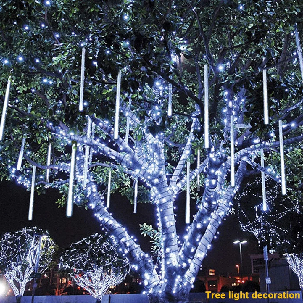 

6Pcs Party LED Lights Meteor Shower Rain Tubes LED Christmas curtains Lights Party Garden Xmas Decorations for Tree J50