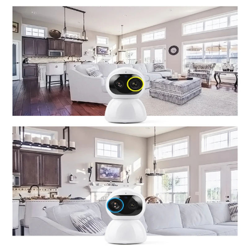 Облачная камера 1080P 2MP с двумя объективами беспроводная ip Wifi автоматическое