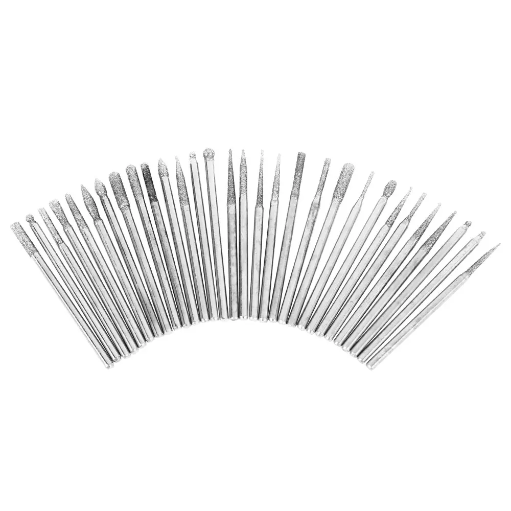30 шт./компл. алмазные фрезы для ногтей сверла кутикулы маникюра пилки