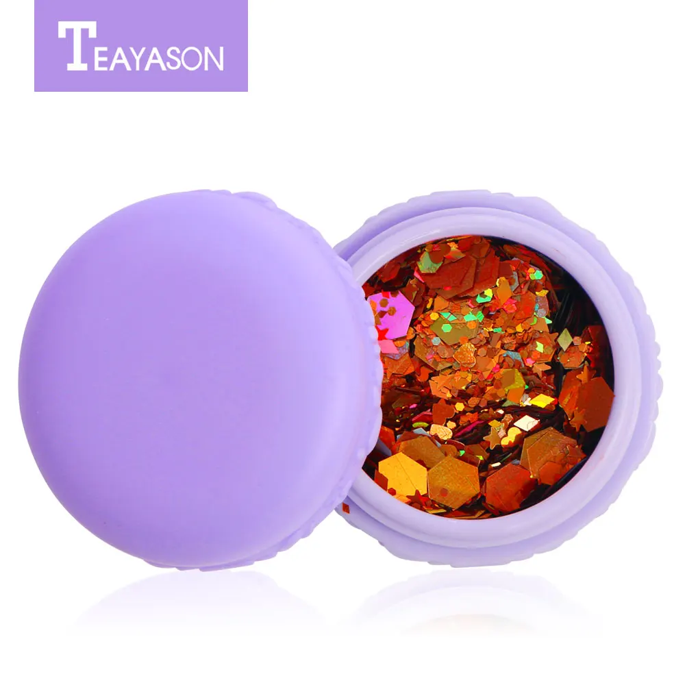 Украшения для лица гелевые Блестки и глаз желе русалка голографический блеск