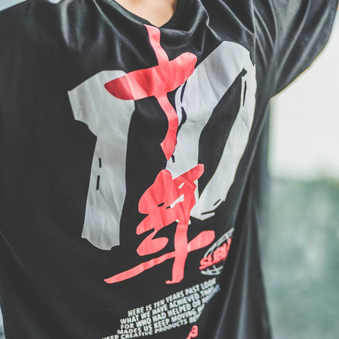 Aelfric Eden китайская Футболка с принтом персонажей консервативный стиль хлопковая