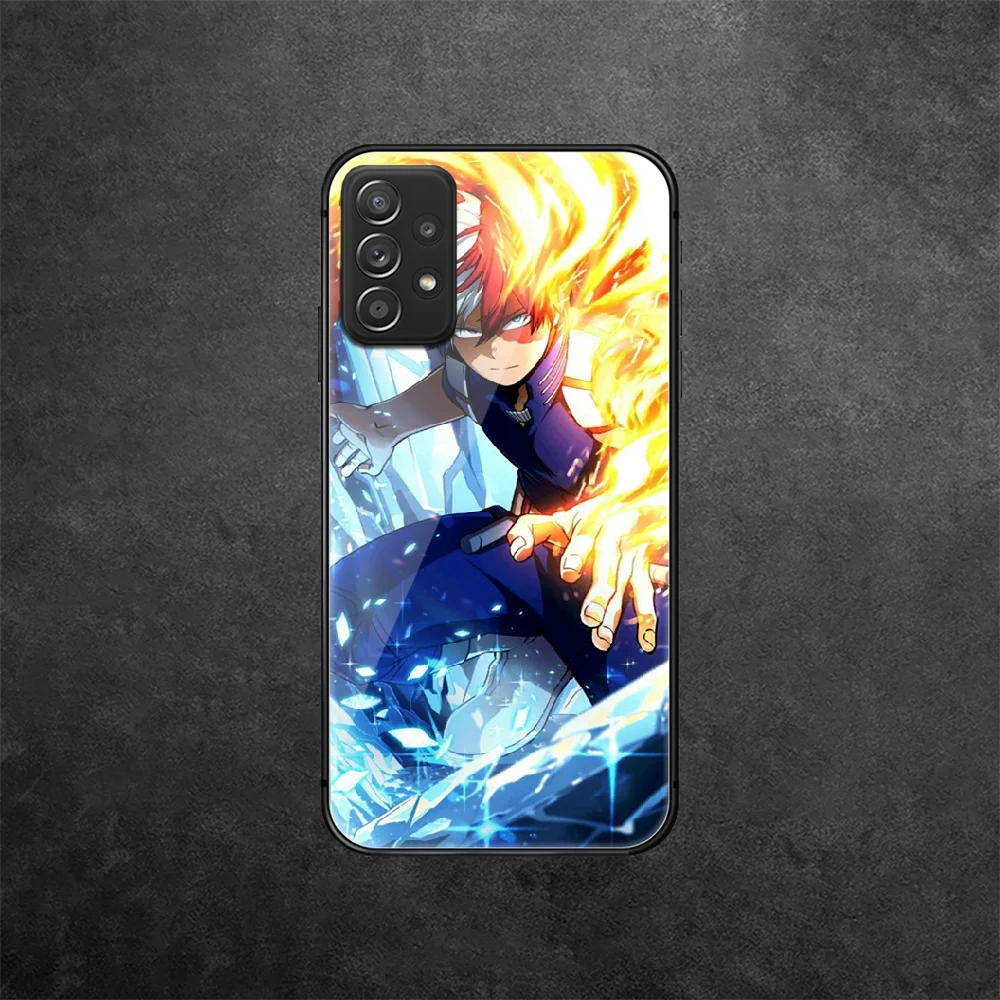 

My Hero Academia Todoroki Tempered Glass Phone Case Cover For Samsung Galaxy A 10 12 20 E 21 30 32 50 40 51 52 70 71 72 S Pretty