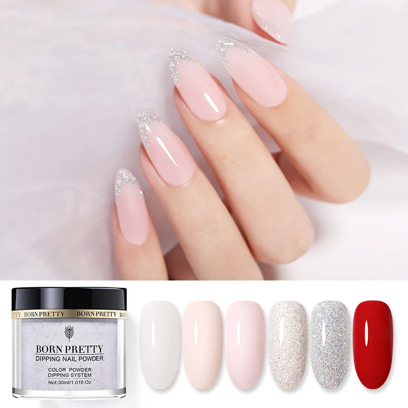BORN PRETTY 30 мл погружающаяся пудра для ногтей аксессуары сверкающие французские