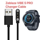 Кабель зарядного устройства для смарт-часов Zeblaze VIBE 5 Pro, 2 контакта, магнитные USB-кабели для зарядки, умный аксессуар, новинка, хорошее качество