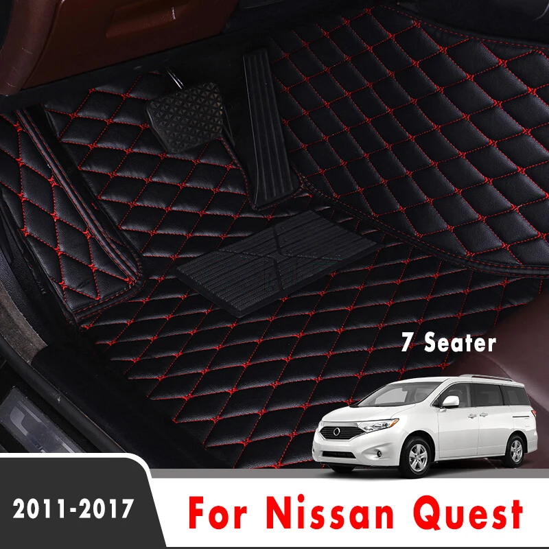 Автомобильные коврики для Nissan Quest 2017 2016 2015 2014 2013 2012 (7 местный) водонепроницаемые
