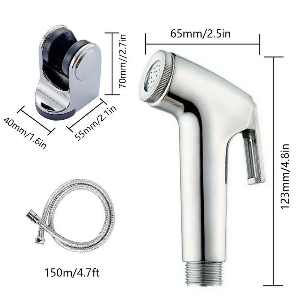 

3PCS/SET Handheld Toilet Bidet Douche Spray Sprayer Shower Hose Bidet Faucet Toilet Spray For Bathroom Self Cleaning Shower Head