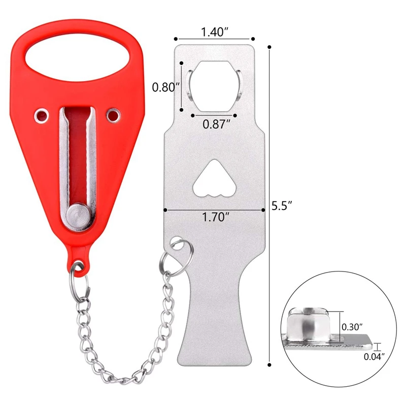 Portable Door Lock Travel Security Device Leaving Home Without Loss Additional Safety From Inside Used for School | Безопасность и