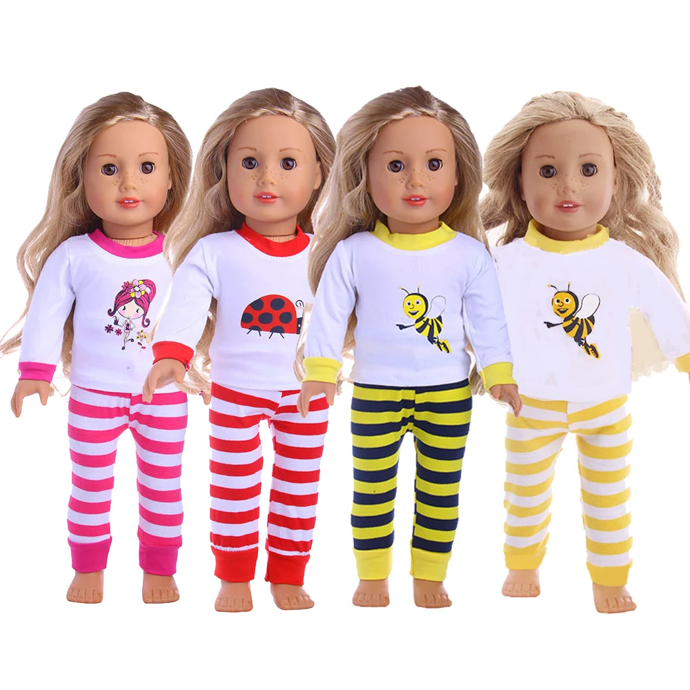 LUCKDOLL Новинка модная летняя Повседневная Милая Пчелка для 43 см ухода за ребенком