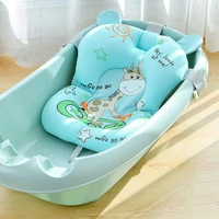 infant baby bath pad newborn shower portable air cushion bed babies non slip bathtub mat safety bath seat security dropshipping