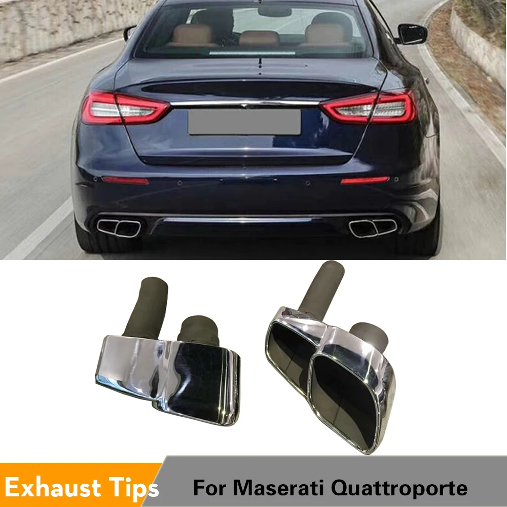 Выхлопные наконечники глушитель для автомобиля Maserati Quattroporte 2017-2019 2 шт. четыре