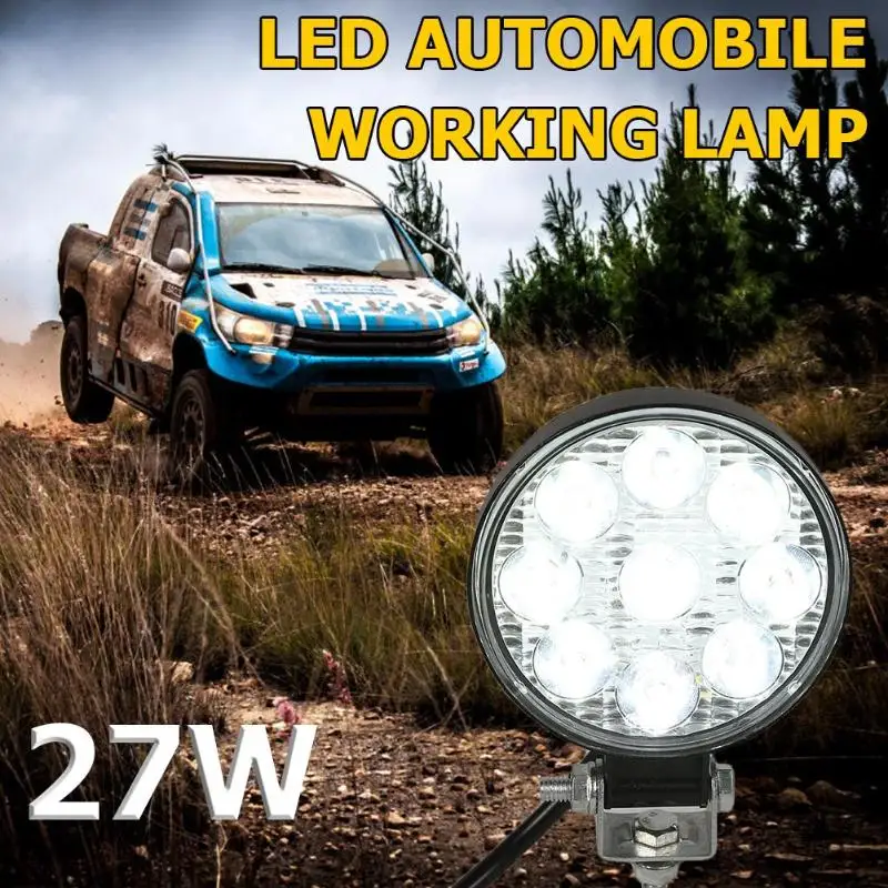 2019 Светодиодная рабочая лампа 27 Вт 6500 лм K водонепроницаемый круглый