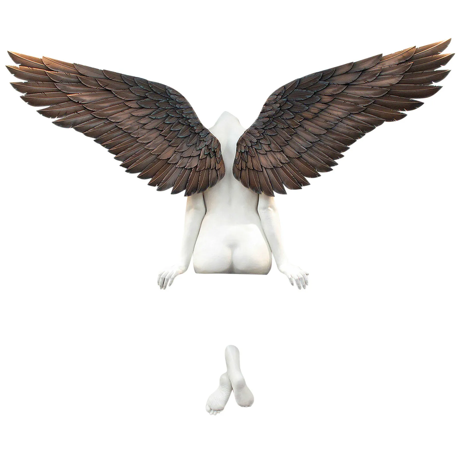 

Angel Art Sculpture Wall Decoration 3D Statue for Living Room Bedroom Decoration Home Decor Garden Statue Artwork Angel Wings