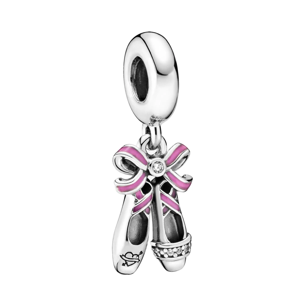 

Fit Original Pandora Charm Bracelet Necklace DIY Women Jewelry New Silver Color Bead Pink Love MOM Butterfly Women Gift