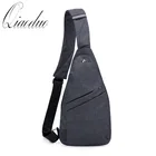 Нагрудная сумка Qiaoduo Мужская, водонепроницаемая, с защитой от кражи